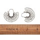 Серьги-кольца из чешского сплава в стиле ретро EJEW-TAC0003-03AS-5