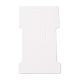 Nbeads厚紙紙ヘアクリップディスプレイカード  ホワイト  11.5x6.65x0.02cm CDIS-NB0001-14A-2