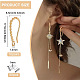 BENECREAT 20Pcs Real 14K Gold Plated Earring Hooks KK-BC0008-53-2