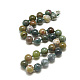 Natural Indian Agate Beaded Necklaces NJEW-S404-10-1