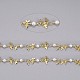 Handgefertigte Perlenketten aus Messing CHC-I029-02G-1