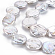 Naturales keshi abalorios de perlas hebras PEAR-S018-06A-4