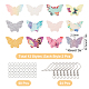 Kit per la creazione di orecchini in pelle farfalla fai da te sunnyclue DIY-SC0013-76P-2