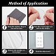 ARRICRAFT 150pcs 3 Style Transparent Acrylic Double-sided Adhesive Stickers FIND-AR0004-26-3