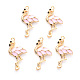 Alloy Enamel Pendants X-ENAM-R059-04D-RS-1