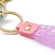 Porte-clés pendentif acrylique coeur lumineux KEYC-D019-04G-4
