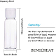 Benecreat 20pack30mlフリップキャップ空のボトル透明なプラスチック製の空の旅のボトル、シャンプーローションクリーム化粧品用の10個のピペットと2個の漏斗 MRMJ-BC0001-56-2