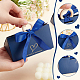 BENECREAT 22 Pack Wedding Candy Boxes Handbag Gift Boxes Blue Paper Gift Wrapping Box with Wood Handle and Ribbon for Festival CON-WH0086-039C-3