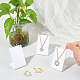 FINGERINSPIRE 10pcs Acrylic L Shape Necklace Display Stand White L-Shape Earring Holder Necklace Dangling Slant Back Display Rack Single Pair Earrings Displays Stand for Show props NDIS-WH0002-12A-4