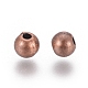 Lead Free & Nickel Free & Cadmium Free Red Copper Tibetan Style Round Spacer Beads X-RLF1078Y-NF-2