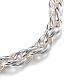 304 Stainless Steel Rope Chain Bracelets BJEW-P064-21P-2