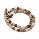 Chapelets de perles en agate rayée naturelle/agate à bandes G-K166-13-6mm-02-4