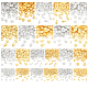 Olycraft 2200pcs résine de remplissage sur le thème de l'océan alliage de résine remplissage artisanat nail art accessoires de décoration pour la fabrication de bijoux - doré et argent MRMJ-OC0002-58-1