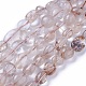 Chapelets de perles en quartz de rutile naturel X-G-P433-11-2