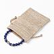 Bracelets extensibles en lapis-lazuli naturel (teints) BJEW-JB03251-03-3