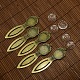 18mm Clear Domed Glass Cabochon Cover for Antique Bronze DIY Alloy Portrait Bookmark Making DIY-X0117-AB-FF-1