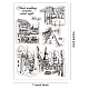 GLOBLELAND Cityscape Town Streetscape Clear Stamps for DIY Scrapbooking City Landscape Silicone Clear Stamp Seals Transparent Stamps for Cards Making Journal Decoration DIY-WH0448-0355-6