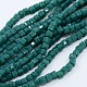 Opaque Solid Color Crystal Glass Faceted Cube Beads Strands GLAA-F024-A12-2