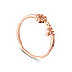 Shegrace delicato anello portachiave in ottone con micro pavé di zirconi AAA JR39A-01-1