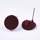 Reperti di orecchini a bottone in ferro flocky IFIN-S704-37A-2