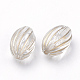 Placage de perles acryliques ovales transparentes X-PACR-Q115-55-2