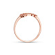 Shegrace delicato anello portachiave in ottone con micro pavé di zirconi AAA JR39A-01-3