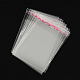 セロハンのOPP袋  小さなジュエリー収納袋  粘着シールバッグ  長方形  透明  8x6cm  一方的な厚さ：0.035mm  インナー対策：5.5x6のCM