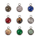 Fashewelry 9pcs 9 Stile natürliche gemischte Steincharme G-FW0001-28-2