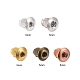 500Pcs 5 Style Brass Ear Nuts KK-LS0001-21-2