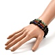 Natural Mixed Stone Braided Bead Bracelets Set for Girl Women BJEW-JB06741-7