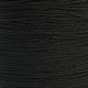 ナイロン糸  カスタム織ジュエリーにはナイロンのアクセサリーコード  ブラック  0.8mm  約131.23ヤード（120m）/ロール NWIR-C036-900-2