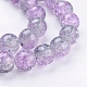 Spray Painted Crackle Glass Beads Strands CCG-Q002-10mm-02-3
