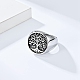 Retro Titanium Steel Tree of Life Finger Ring FIND-PW0020-06A-AS-3