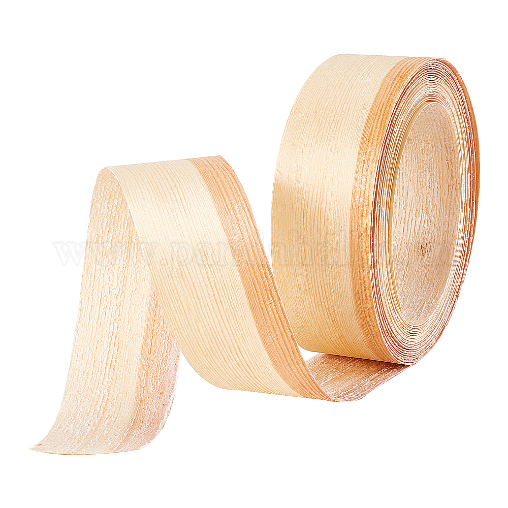 Wholesale SUPERFINDINGS 1 Roll 5cm Birch Wood Plywood Edge Banding Wood