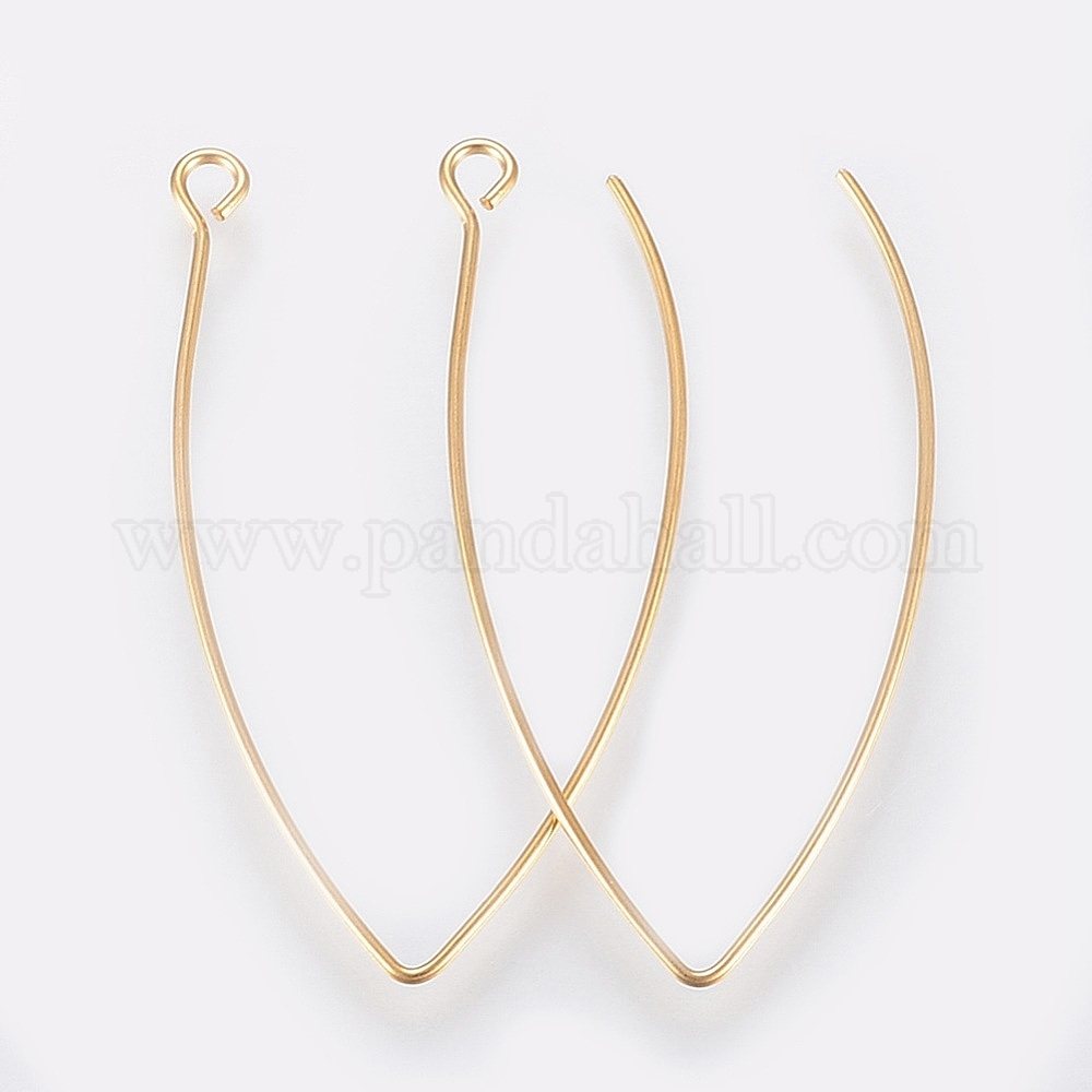 Wholesale Vacuum Plating 304 Stainless Steel Earring Hooks