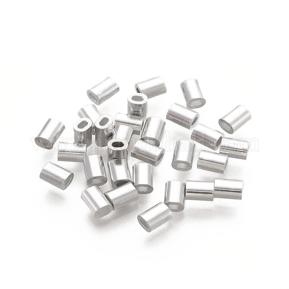 Wholesale Oval Aluminum Sleeves Clamps - Pandahall.com