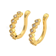 Серьги-манжеты из циркония EJEW-C104-138G