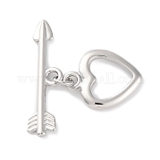 Застежки-кнопки в форме сердца из латуни KK-S403-21P