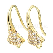Латунные крючки для серьги из чистого циркония KK-R149-22G
