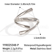 Регулируемые открытые манжеты из нержавеющей стали 304 для женщин SZ1207-8
