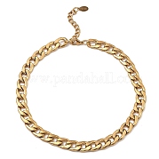 304 Edelstahl-kubanische Halskette BJEW-B072-04G