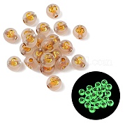 Светящиеся прозрачные акриловые бусины OACR-P037-01B-S