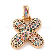 Латунные микро проложить кубического циркония подвески KK-C076-29X-G02