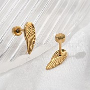 Серьги-гвоздики из нержавеющей стали 304 EJEW-G423-02G