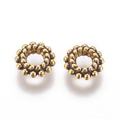 Perles en alliage de style tibétain X-TIBEB-A830-AG-NR