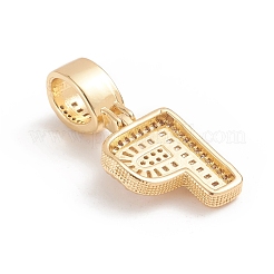 Colgante micropavé cubic zirconia de latón&nbsp;ZIRC-G165-13G-P