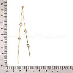 Большие кулоны из латуни с микропейвом и прозрачным фианитом&nbsp;LS-KK-G510-03G