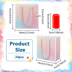 Бумажные мешочки для ювелирных изделий с ручкой для сумок ABAG-WH0039-37D