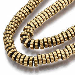 Гальванизировать немагнитных синтетический гематит бисер пряди&nbsp;X-G-T114-94G