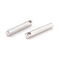 変色しない304ステンレススチールチャーム  コラム  ステンレス鋼色  40x6mm  穴：3mm&nbsp;STAS-A057-10P